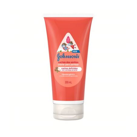 Cr Pentear Johnsons 200ml Baby Cachos Dos Sonhos