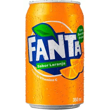 Fanta Refrigerante Laranja 350Ml Lata