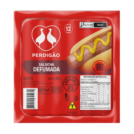 Salsicha Perdigão Defumada 500g