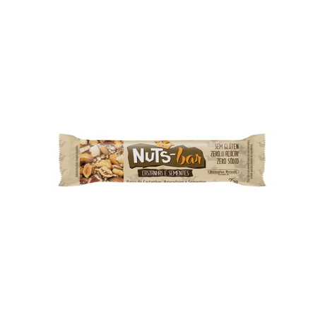 Barra de Cereal Nuts Bar Zero Castanhas e Sementes 25G