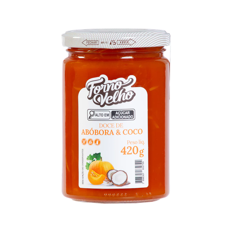 Doce de Fruta Forno Velho Abobora & Coco 420g