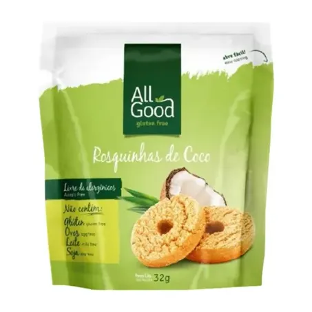 Rosquinha All Good Coco Sem Glúten 32g