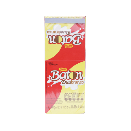 Choc baton garoto 2em1 pret/bra 30un 360-0