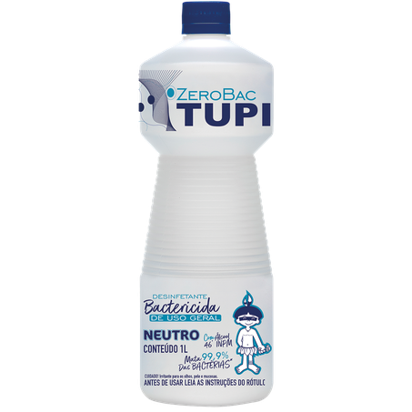 Álcool Tupi Zerobac 46,2 Inpm 1L