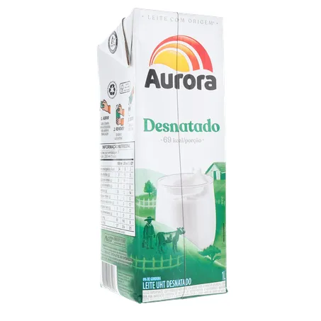 Leite aurora desnatado 1l 360-15