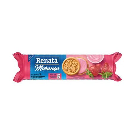 Biscoito Recheado Renata Morango Embalagem 112G