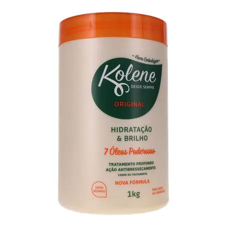 Creme tratamneto kolene original 7 óleos poderosos pote 1kg 360-34