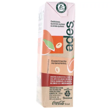 Bebida Soja Ades Pêssego Caixa 200ml 
  360-8