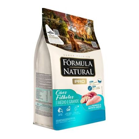 Ração Fórmula Natural Pro para Cães Filhotes de Porte Médio e Grande Sabor Frango e Arroz Integral 15 Kg 360-1