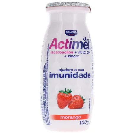 Leite Fermentado Parcialmente Desnatado de Morango Actimel 100G 360-35