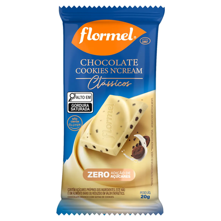 Chocolate Cookies Cream Zero Flormel 20g