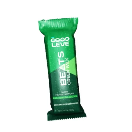 GELO SABORIZADO COCO LEVE BEATS GREEN 190G FRUTAS TROPICAIS
