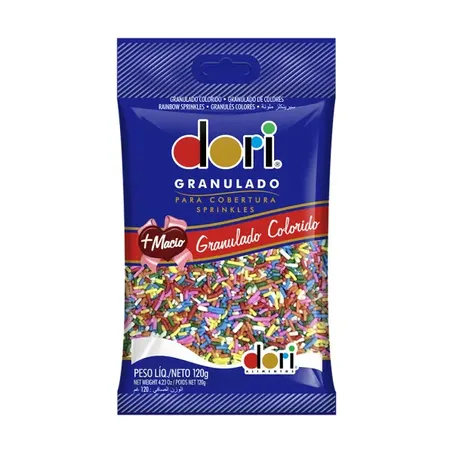 CHOCOLATE GRANULADO DORI COLORIDO 120G
