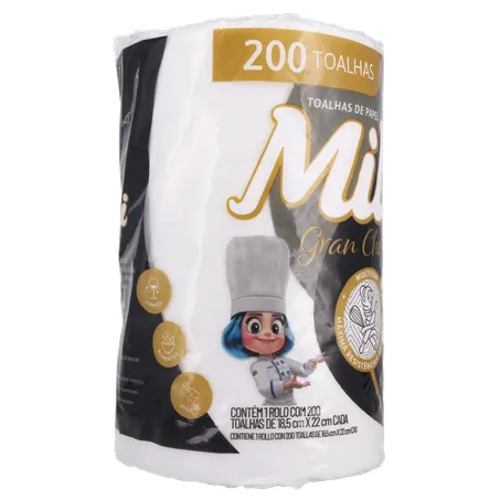 Papel Toalha Gran Chef Mili 200 Folhas 360-31