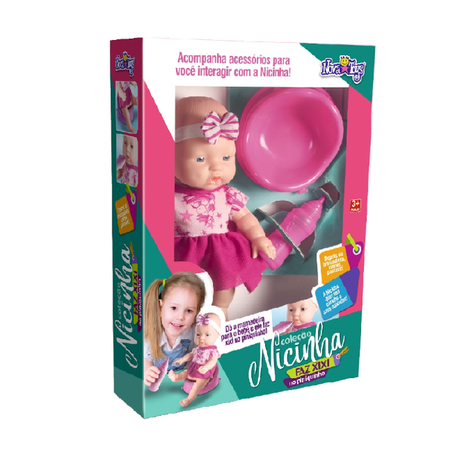BONECA NOVA TOYS NICINHA FAZ XIXI