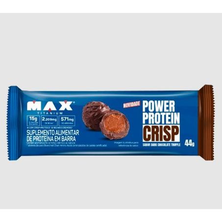 Barra proteina crisp chocolate max titanium 44g
