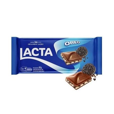Chocolate lacta oreo recheado 90g