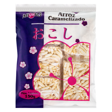 Biscoito Arroz Miyako Caramelo 150g