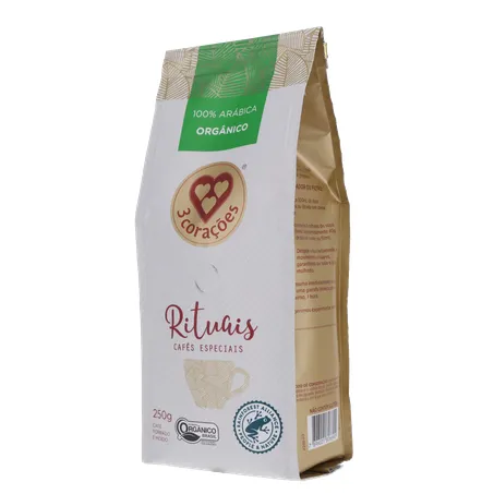 Café Moído 3 Corações Rituais Orgânico 250g 360-3