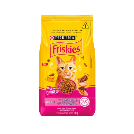 FRISKIES P/GATOS 3 SABORES 1 KG                   