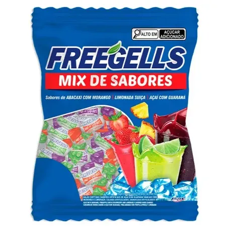 Bala Freegell Mix Dura Sobrores Azul 475g