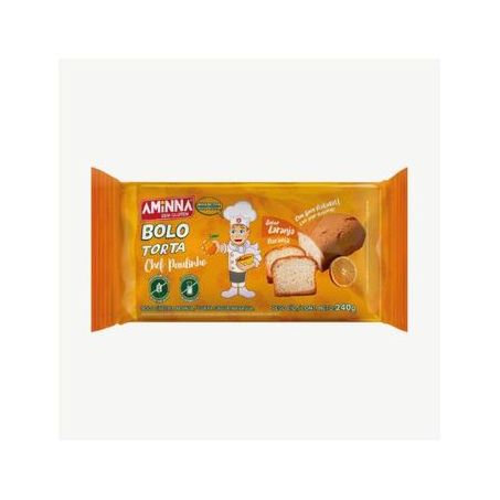 Bolo Aminna Laranja Sem Glutén 240g