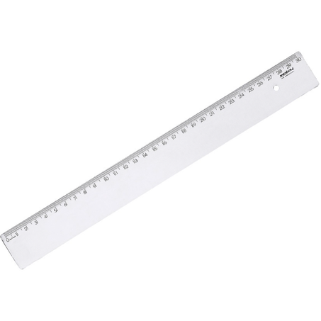 REGUA ESCOLAR TOP CRISTAL KIT 30CM TRANSP