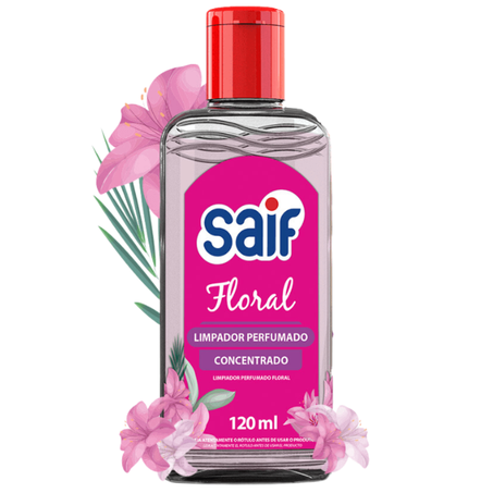 Limpador perfumado saif concentrado floral 120ml