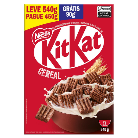 Cereal Kit Kat Leve 540g, Pague 450g