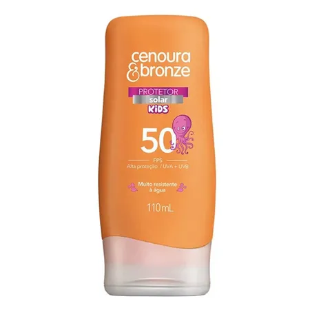 Protetor Solar Pele Cenoura & Bronze 200ml Fps 50+50