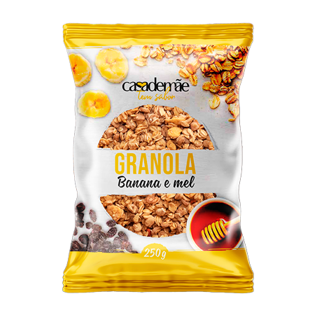 Granola casa de mãe banana e mel 250g