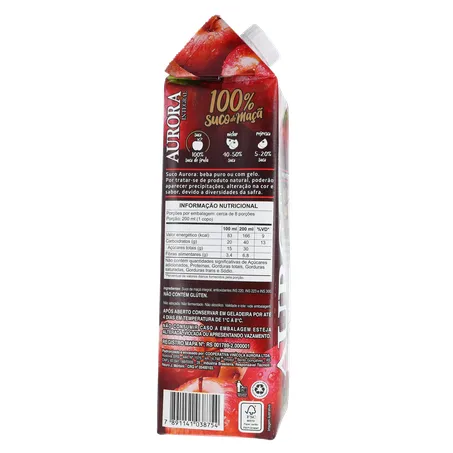 Suco Integral Maça Aurora Cx 1,5l 360-28