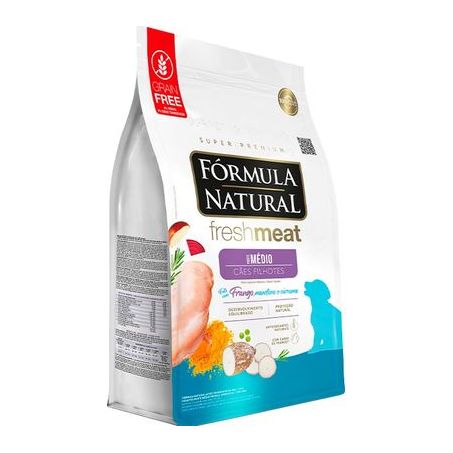 Ração Fórmula Natural Fresh Meat Cães Filhote Médio Frango 12 kg 360-1