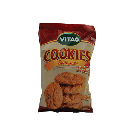 BISCOITO VITÃO COOKIES INTEGRAL CASTANHA CAJU 120G