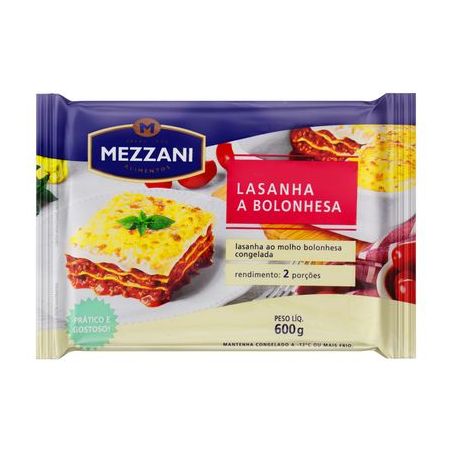LASANHA MEZZANI BOLONHESA 600G