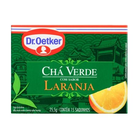 CHA VERDE OETKER LARANJA 25G