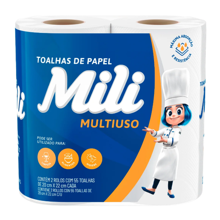 PAPEL TOALHA MULTIUSO 110FLS MILI 202