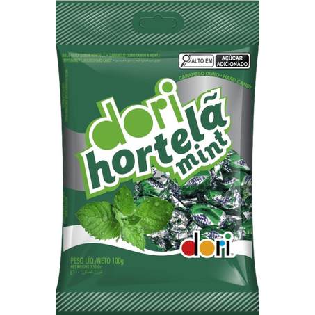 Bala de hortelã mint dori 100g