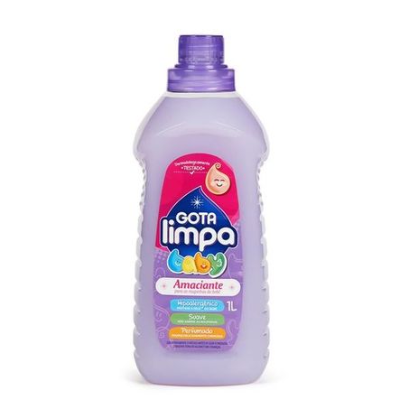 Amaciante de roupa baby gota limpa 1l