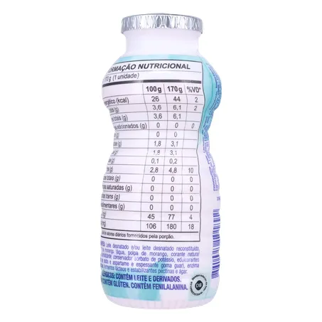 Bebida Láctea Fermentada Batavo Pense Zero Morango 170g 360-22