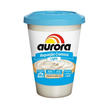 Requeijão aurora light 200g