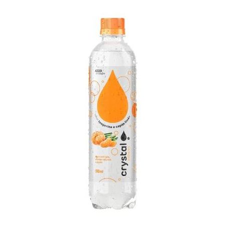 Água Saborizada com Gás Crystal Sabores Tangerina Garrafa 510ml