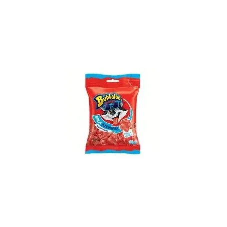 Bala Bubbaloo Gelatina Patinhas Azedinha Morango Pacote 75g 
 