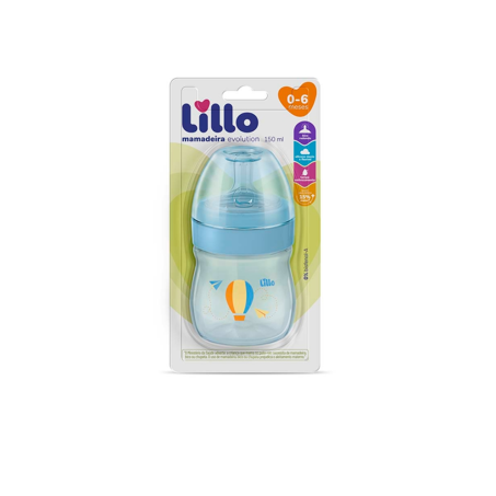 Mamadeira evolution sil primeiros passos azul lillo 150ml