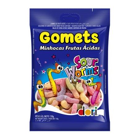 Goma gomets dori minhocas acidas 150g