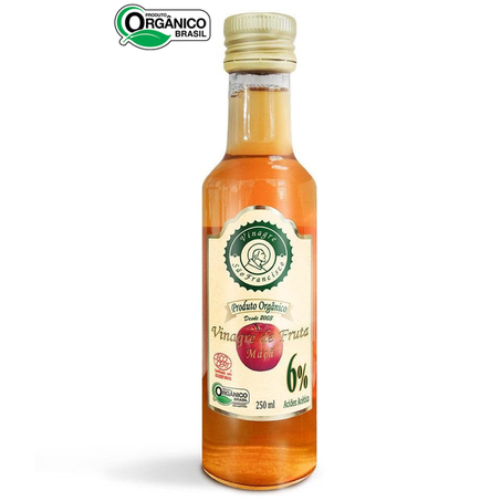 VINAGRE DE MAÇÃ SÃO FRANCISCO ORGÂNICO 250ML 6%ACI
