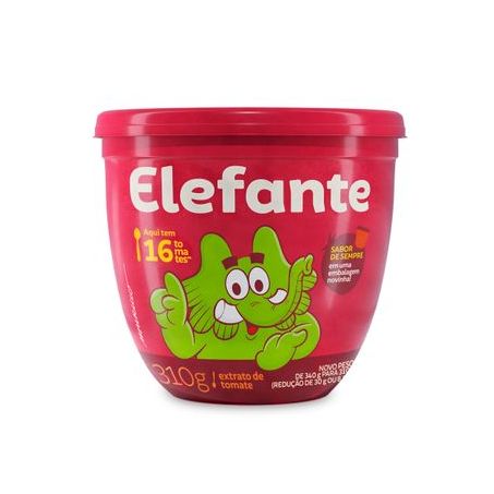 EXTRATO TOMATE 310G ELEFANTE POTE