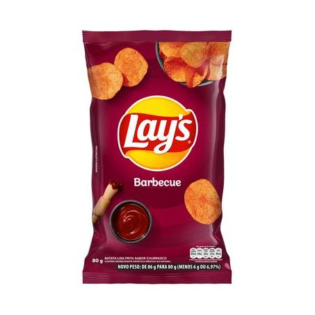 Batata Frita Lisa Barbecue Lay's Pacote 80G