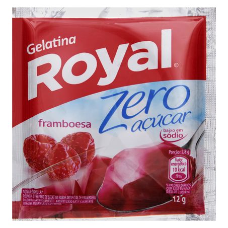 GELATINA EM PÓ FRAMBOESA ZERO AÇÚCAR ROYAL