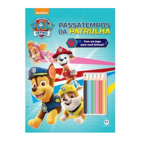 Livro Para Colorir Passatempos Da Patrulha Canina